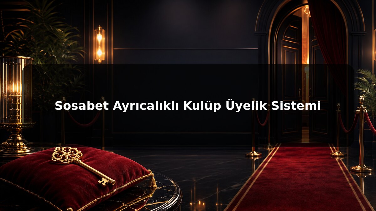 Sosabet Ayrıcalıklı Kulüp Üyelik Sistemi konulu Sosabet görseli