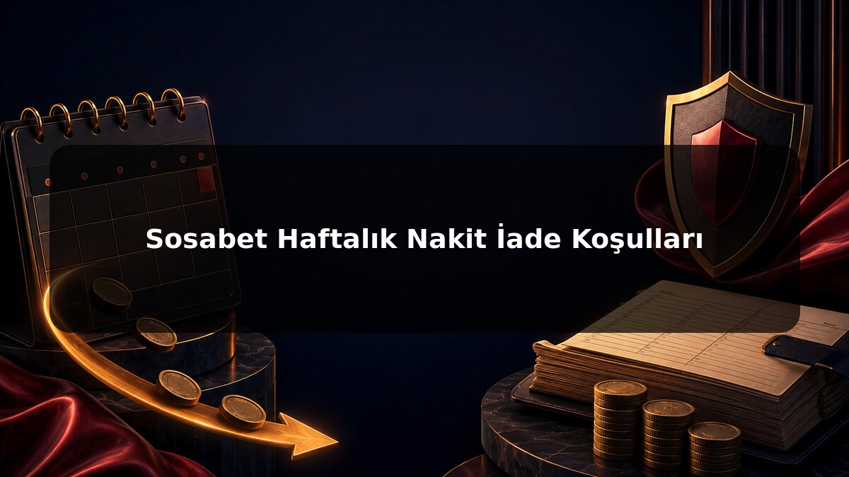 Sosabet Haftalık Nakit İade Koşulları konulu Sosabet görseli